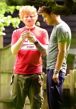 LarryFrenchTeam's tweet photo. Liam et Ed Sheeran. http://t.co/mwq9i6tB