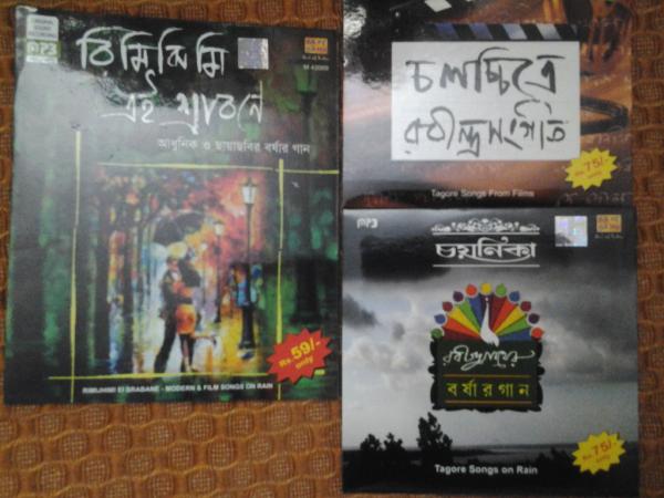 p1j's tweet image. Its Raining beautifully outside &amp;amp; the order to @saregamaindia was finally delivered today #Timely #3CDs #120Songs