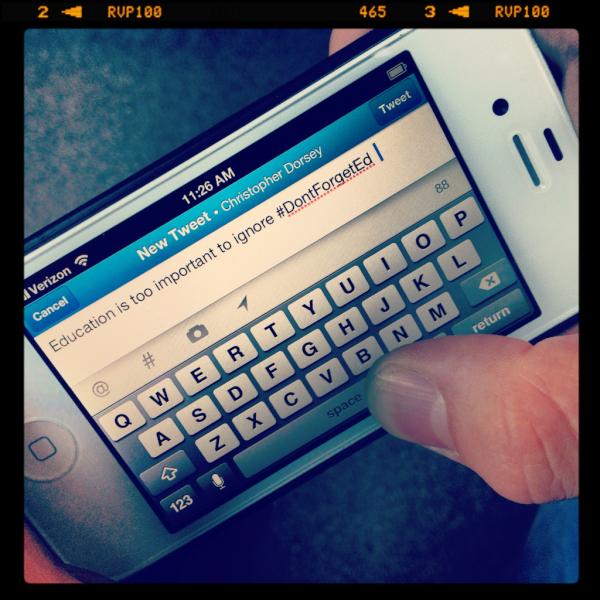 DontForgetEd's tweet photo. Don't forget to tweet: #DontForgetEd on August 15th! Let the presidential candidates know you want to hear about #edu! http://t.co/UYGHwgzc