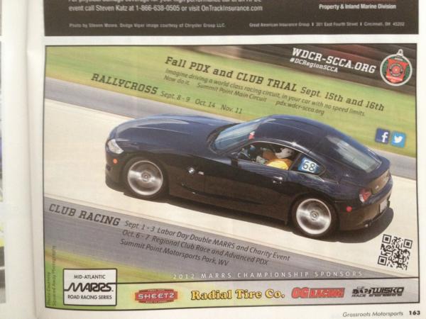 ekriemelmeyer's tweet image. #SCCA #DCRegionSCCA #GRM Our new DC Region ad on page 163 of the October Grassroots Motorsports Magazine.