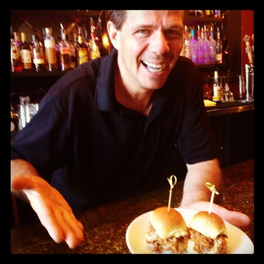 SideBarDowntown's tweet photo. Joe is ready for happy hour! Are you? 😜 2 for 1 drinks &amp; $3 apps 5-8 pm in Sidebar!! http://t.co/1wk4Fwbo