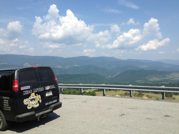 CampAdventures's tweet photo. Our bumper stickers right. It says "I love mountains!" http://t.co/n6dRcvlg