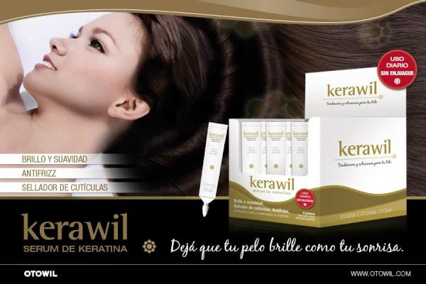 Probaste con KERAWIL?!Recupera tu cabello en un solo paso! antifrizz, restauracion, brillo y sedocidad en una sola gota