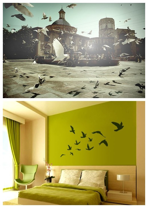 WallStickerLife's tweet photo. Birds and birds wall decal: http://t.co/qtpT5qCY