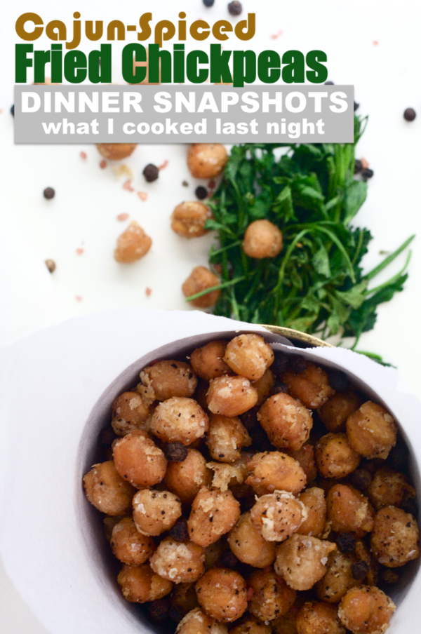 CeramicCanvas's tweet photo. Unexpected guest. Can of chickpeas. Drained, rinsed, coated in seasoned flour. Fried them. Add S&amp;P. Instant snack http://t.co/YjryZE1g