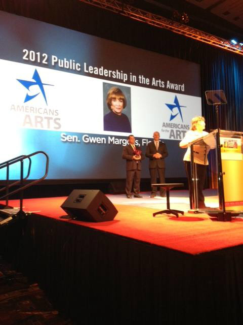 GwenMargolis's tweet photo. Thank you again @Americans4Arts for this very special award. #americans4arts http://t.co/dKNroW4n