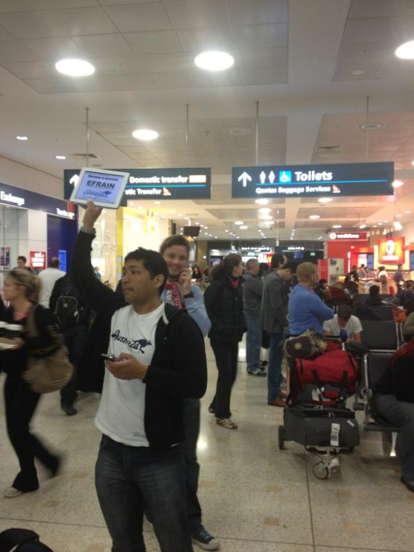 shane_carroll's tweet photo. @brianhc @Rings_of_Kerry @mf2lmc novel use of an iPad at the airport arrivals http://t.co/hKsiSQTV