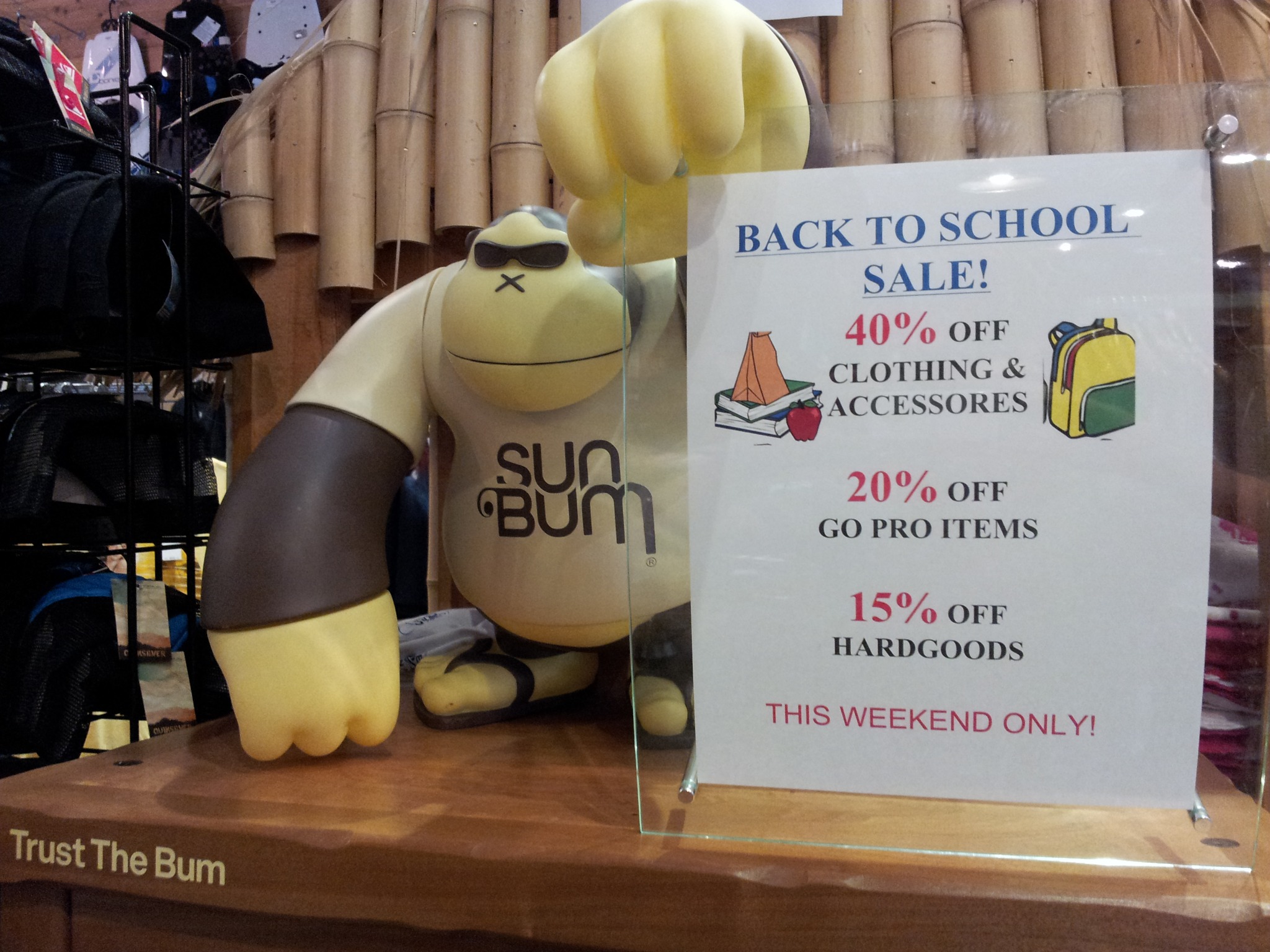 CULVERMARINA on Twitter "Back to school sale Sun Bum Gorilla says 40