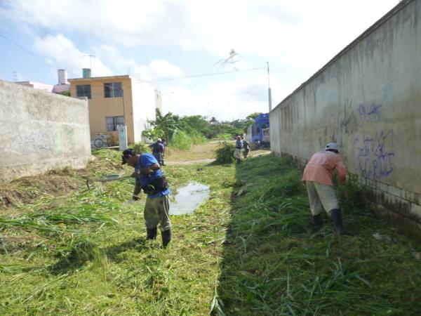 ServPubCam's tweet photo. LIMPIEZA DE LA CALLE CANAL EN EL FRACC. KALA, ATRAS DEL SUPER AKI @AlcaldBetySelem @GobMunCampeche http://t.co/OoUYJjhO