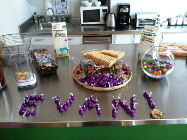 Going away Smörgåsbord for our intern Evan! We will miss ya buddy.