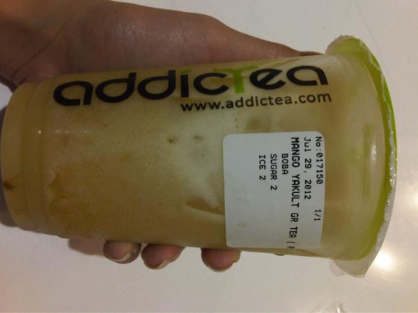 Thx :) “<a href="/Mel_Christin/">Meliana Christin</a>: I'm addicted with Addictea! Yakult is my fav! Unique and super yummy! Grab yours, friends! ^o^ ”