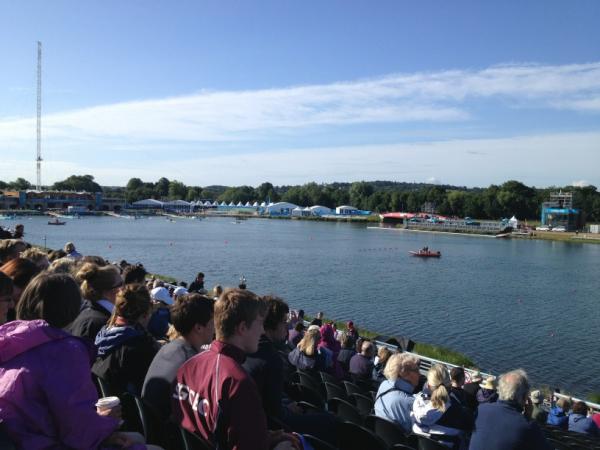 Dorney lake this morning,from the grandstand