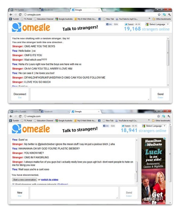 RisingStarHang's tweet photo. Plastic Bieber was on Omegle recently, look at the chat , LMAO A+++ http://t.co/gyOMaNNg