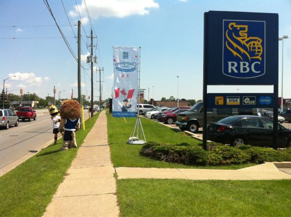 AGally94's tweet photo. “@StingHockey: Only a half hour left at the rbc royal bank charity BBQ #cheertour http://t.co/NQ2G84CC” thanks for the invite