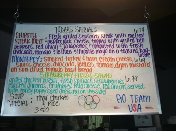 Sacks3rdAve's tweet photo. Today's specials 7-30-12 http://t.co/lsQDYcTI