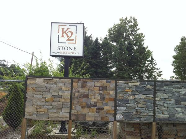Look for the K2Stone sign on King George Blvd. and 44th Ave.