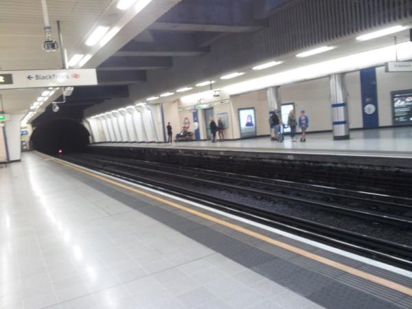 platform_9's tweet photo. Just Been into London for a meeting. Its chaos on the underground - look at blackfriars http://t.co/57y4Llzz