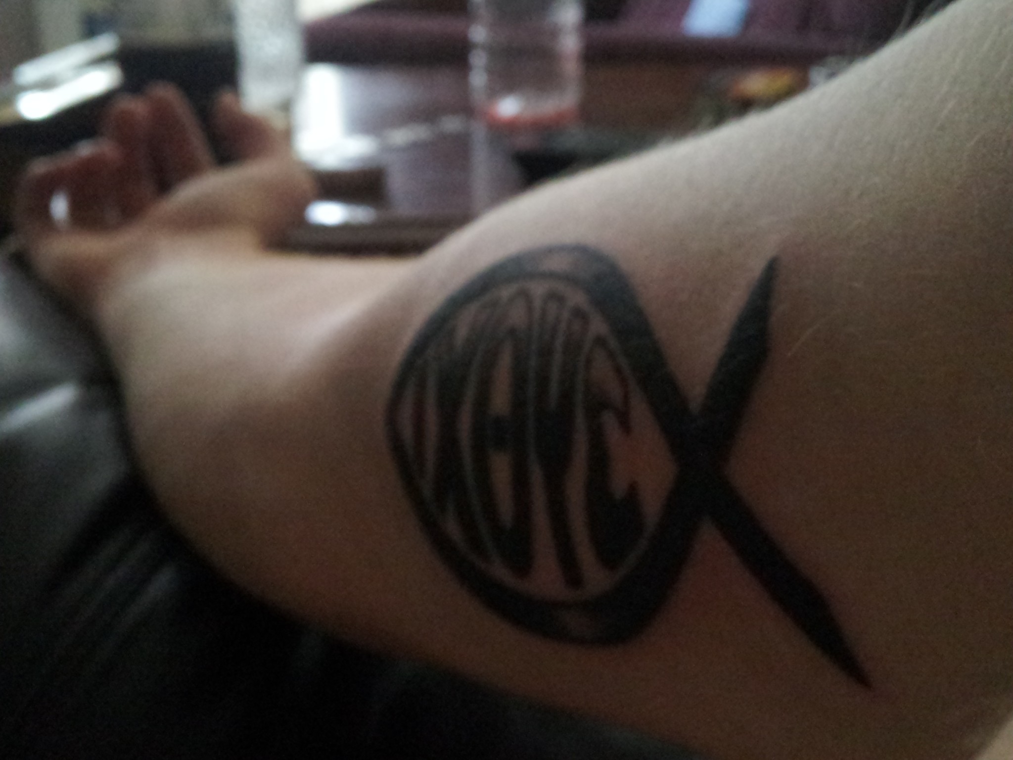 David Eli Walls Ar Twitter 2nd Tattoo Greek Word Ix8ys Ichthys Acronym For Jesus Christ God Son Savior Http T Co 9ah7c7fv