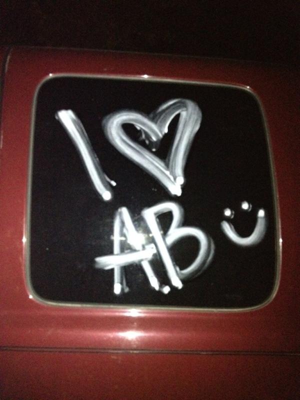 coday's tweet photo. I remember when I used to tag people's cars @AlexisBresette... http://t.co/3x4D92GR