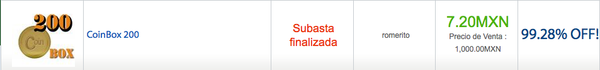 SubasteroMX's tweet photo. Tenemos a nuestro primer ganador de la noche!! FELICIDADES ROMERITO!!

PROXIMA SUBASTA EN 15 MINUTOS NO TE LA PIERDAS http://t.co/tOeinB60