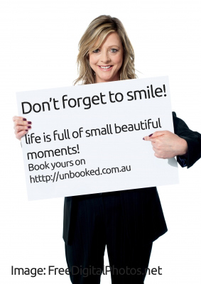 Unbookedcom's tweet photo. Don't forget to smile! We'll be up and running again soon!! http://t.co/sbNFgI1j