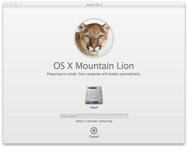 hashonair's tweet photo. Mountain Lion is Here!!! :) http://t.co/pSZGWnvA