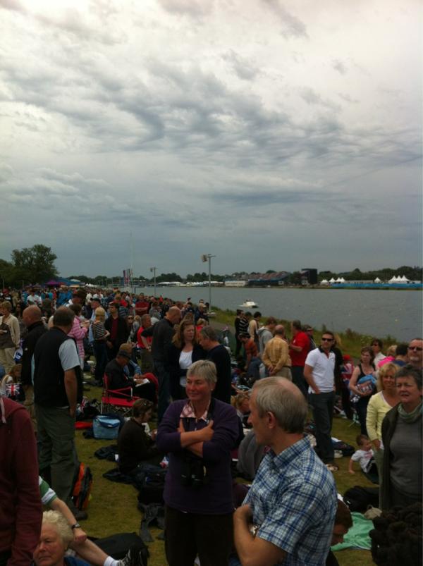 steve_machin's tweet photo. The first GB gold medal is on its way at  Eton dorney in the women's pair. http://t.co/6rUMfgfs