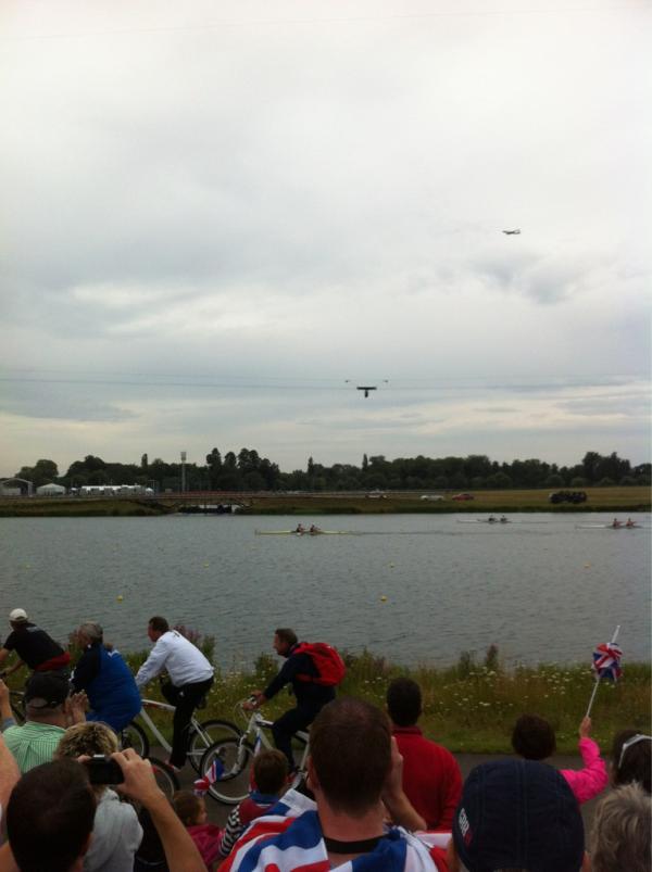 steve_machin's tweet photo. GB pulling out a good lead going for gold in the women's pair http://t.co/Y51rTZUI