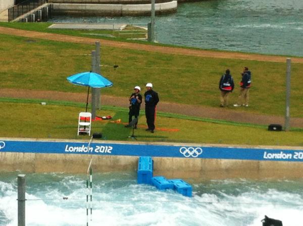 JoeSwansonBrown's tweet photo. Officially the best job at the olympics. Live bait rescue away.... http://t.co/qXdVtwVN