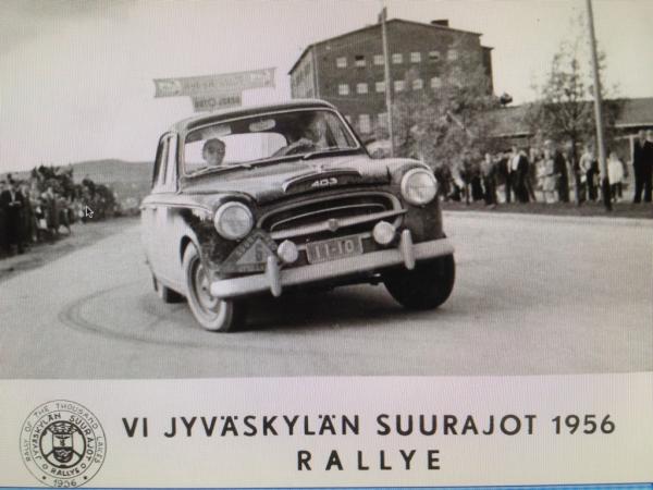 NicoRosberg's tweet photo. How cool is that?! My finnish granny was a rally driver! http://t.co/xmXrsRwR