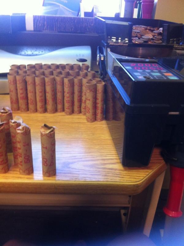 CobbsPond's tweet photo. Pennies everywhere! We spent all day counting them, can you guess how many we had? http://t.co/x8aK8v7J