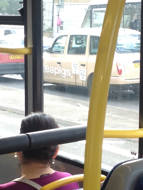 bowry87's tweet photo. @teapigs saw the teapigs taxi this morning, looks like that booty could do with a matcha fuelled workout or two http://t.co/KOwFQrhM
