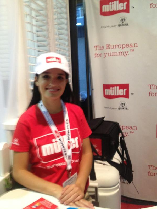 metronest's tweet image. So many wonderful brands at the Expo hall like Muller yogurt! #blogher12