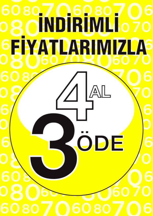 Network/Fabrika mağazalarında 4 al 3 öde fırsatı 4-31 Ağustos tarihleri arasında tüm Optimum’larda.