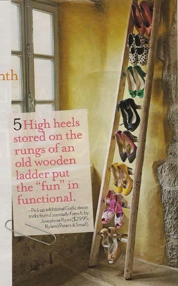 Broyhill_Denver's tweet photo. "Design on a Dime" concept. Do you think my wife will like this? I have a few ladders at the store... #organization http://t.co/NRgqI4hA