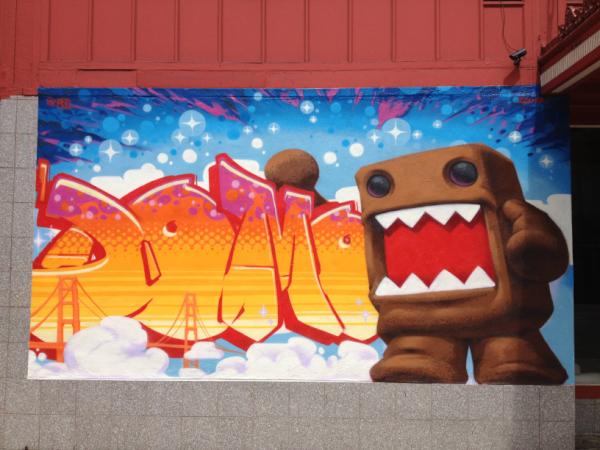Check out this DOMAZING artwork by Swank One on 9th &amp; Mission in San Francisco! #graffitigenius