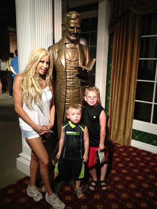 At Ford's Theater with the men of my life... http://t.co/eXHkdQ1L