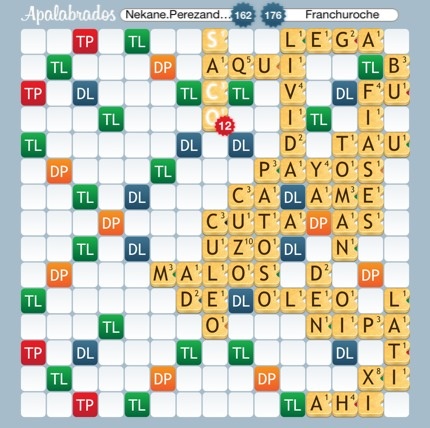 cochecitos's tweet photo. Nekane.Perezandonegui jugó 'SACO' por 12 puntos contra Franchuroche @Apalabrados @EtermaxGames http://t.co/Nsen14kz