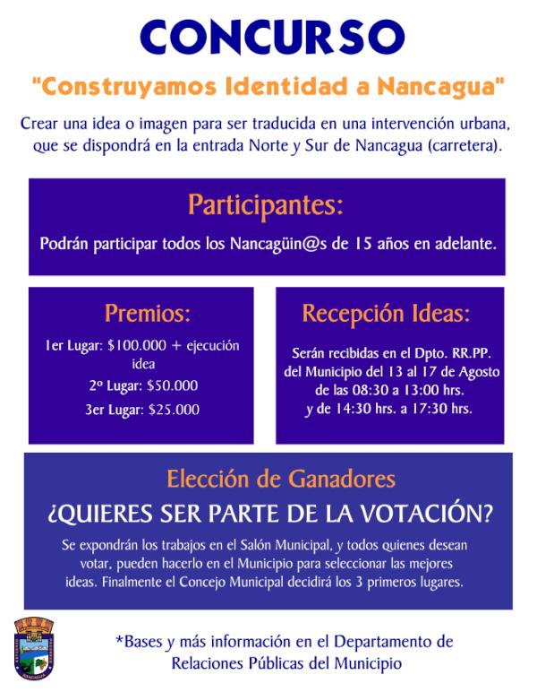 [CONCURSO] Construyamos identidad a Nancagua.¿Quieres participar?