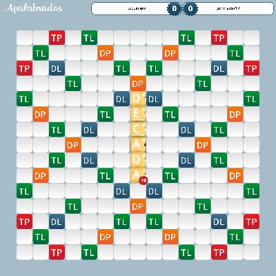 23Candida's tweet photo. ccquintero jugó 'DECADA' por 10 puntos contra gonmaster10 @Apalabrados #EtermaxGames http://t.co/FJAYebB7