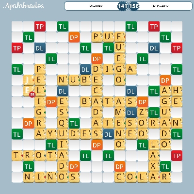 23Candida's tweet photo. ccquintero jugó 'JE', 'JE', 'EL' por 38 puntos contra gonmaster10 @Apalabrados #EtermaxGames http://t.co/F5XnL6AP