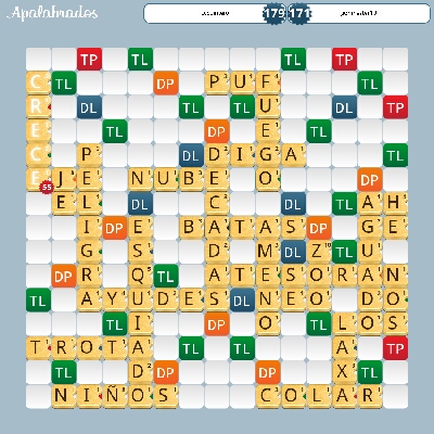 23Candida's tweet photo. ccquintero jugó 'CRECE', 'EJE' por 55 puntos contra gonmaster10 @Apalabrados #EtermaxGames http://t.co/2839WxY4