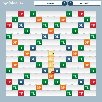 23Candida's tweet photo. ccquintero jugó 'BAJO' por 13 puntos contra gonmaster10 @Apalabrados #EtermaxGames http://t.co/nmjPXKXO