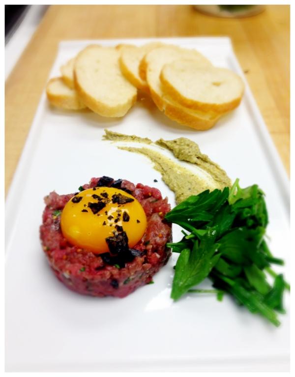 swiftsattic's tweet photo. Tonight's Special: Broken Arrow antelope tartare, with housemade dill pickles, fig and fresh farm egg on top. #yums http://t.co/tjvzmqkl