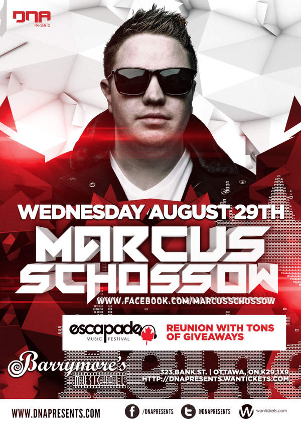 DNA Presents (@dnapresents) on Twitter photo JUST ANNOUNCED // @marcusschossow at <a href="/BarrymoresMH/">Barrymores MusicHall</a> on August 29. Tickets on sale Wednesday at noon dnapresents.com JUST ANNOUNCED // @marcusschossow at <a href="/BarrymoresMH/">Barrymores MusicHall</a> on August 29. Tickets on sale Wednesday at noon dnapresents.com