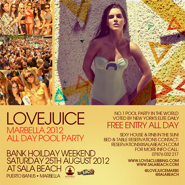rossworswick's tweet photo. β@SalaBeach: Love Juice Party @salabeach Saturday 25 August #LoveJuice http://t.co/cFdI0tXsβ #marbs #marbs2012