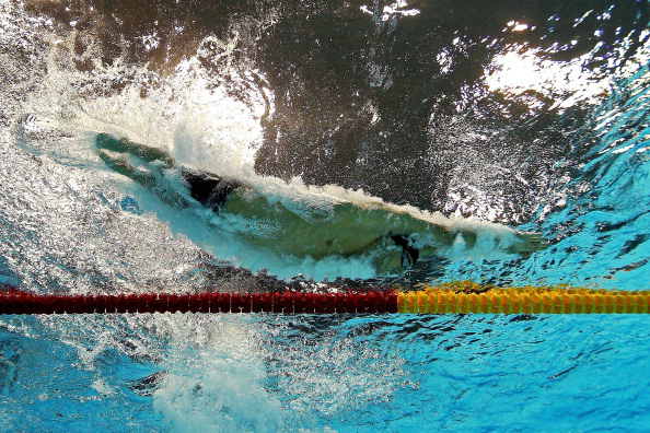 My last look at @michaelphelps. I’ll miss him. Hey, I'll miss all these guys. It’s lonely down here. #London2012