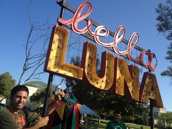 digitalvic's tweet image. Glow-in-the-Park! with large scale, illuminated and inflatable art.