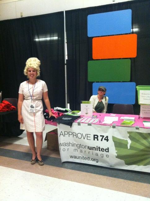 eileenpollet's tweet photo. Mod for marriage! #WA4M is having a blast at gay bingo! http://t.co/U2slP7SD