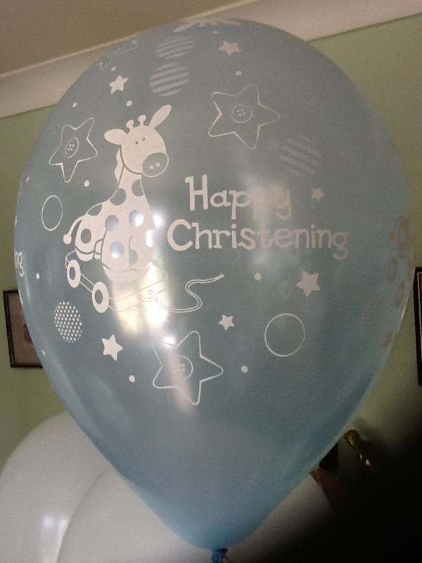 kmballoons's tweet photo. Little boys #christening today and disco from @Martynode. Busy day for us at H.Q loving the sun in #wigan. http://t.co/fIfTaLXL